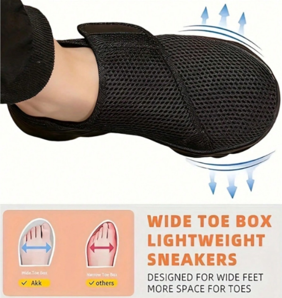 Men'S Shoes With Velcro - أحذية رجالية جديدة للمشي مصنوعة من