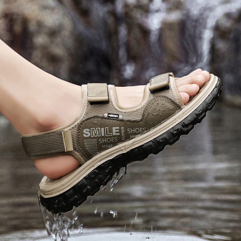 Men'S Shoes With Velcro - صنادل رجالية صيفية جديدة 2026، أحذية