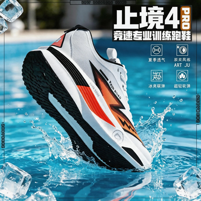 Men Shoes Running - أحذية ماراثون احترافية مع لوحة ألياف