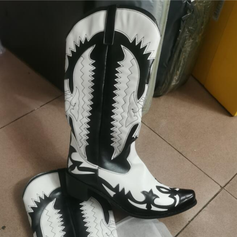 Men Shoes Size 46 - أحذية رعاة البقر الرجالية الجديدة لعام