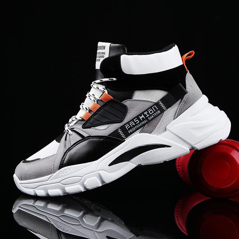Men'S Shoes Navy Blue - Hightop الصيف الرجال الأحذية الرياضية الرجل
