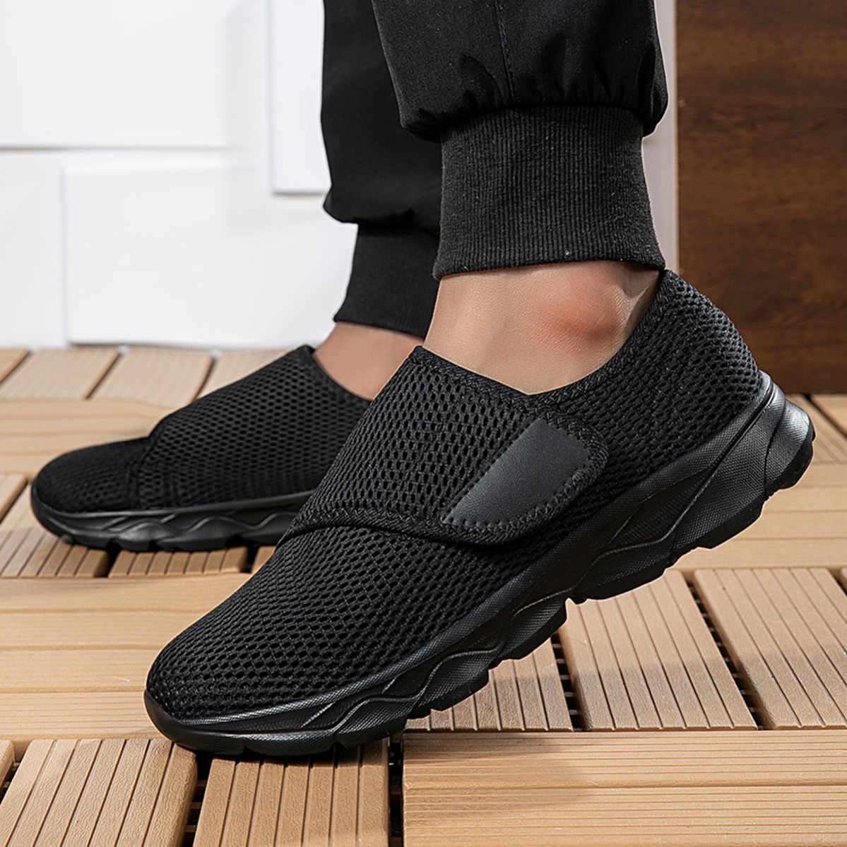 أحذية رجالية جديدة للمشي مصنوع - مراجعة Men'S Shoes With Velcro وسعره