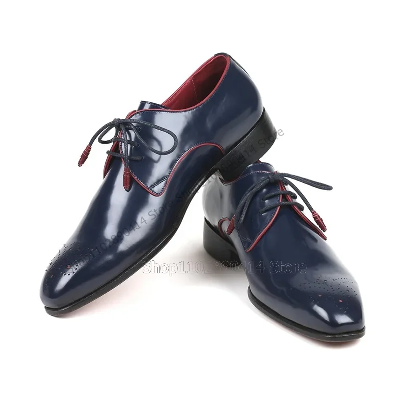 أحذية ديربي رجالية زرقاء داكنة - مراجعة Men'S Shoes Navy Blue وسعره