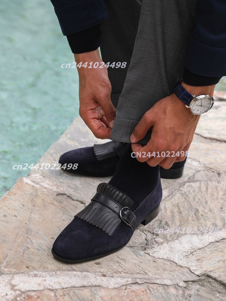 أحذية لوفرز كلاسيكية رسمية للر - مراجعة Men'S Shoes Navy Blue وسعره
