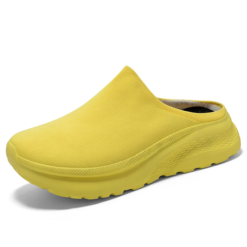 شباشب ذات نعل سميك دافئة للشتا - مراجعة Men Shoes Size 46 وسعره