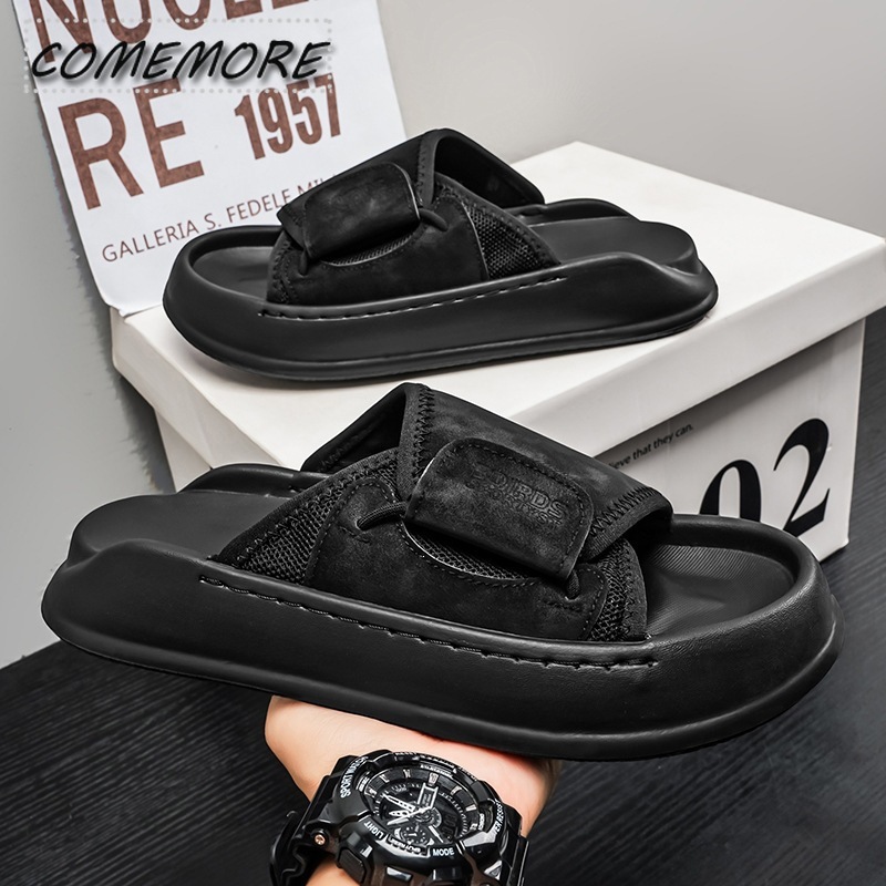 شباشب كوممور للرجال ذات نعل سم - مراجعة Men'S Shoes With Velcro وسعره