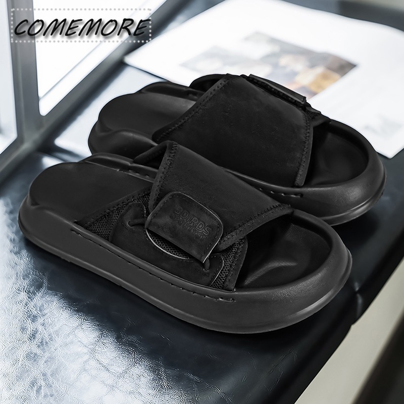 شباشب كوممور للرجال ذات نعل سم - مراجعة Men'S Shoes With Velcro وسعره