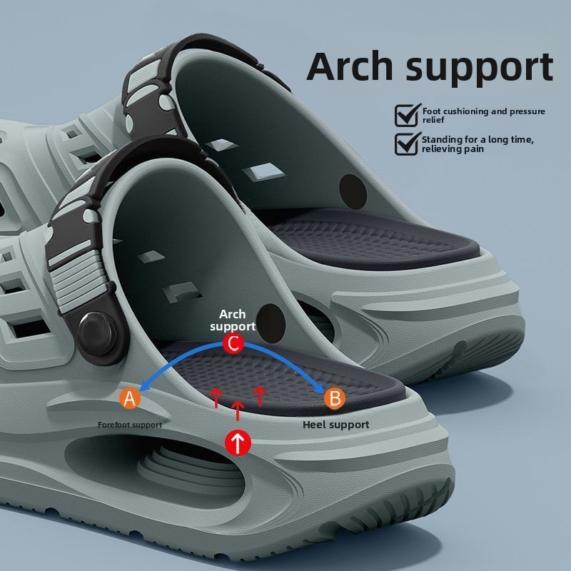 نعال صيفية مجوفة مسامية بنعل ن - مراجعة Men'S Shoes With Support وسعره