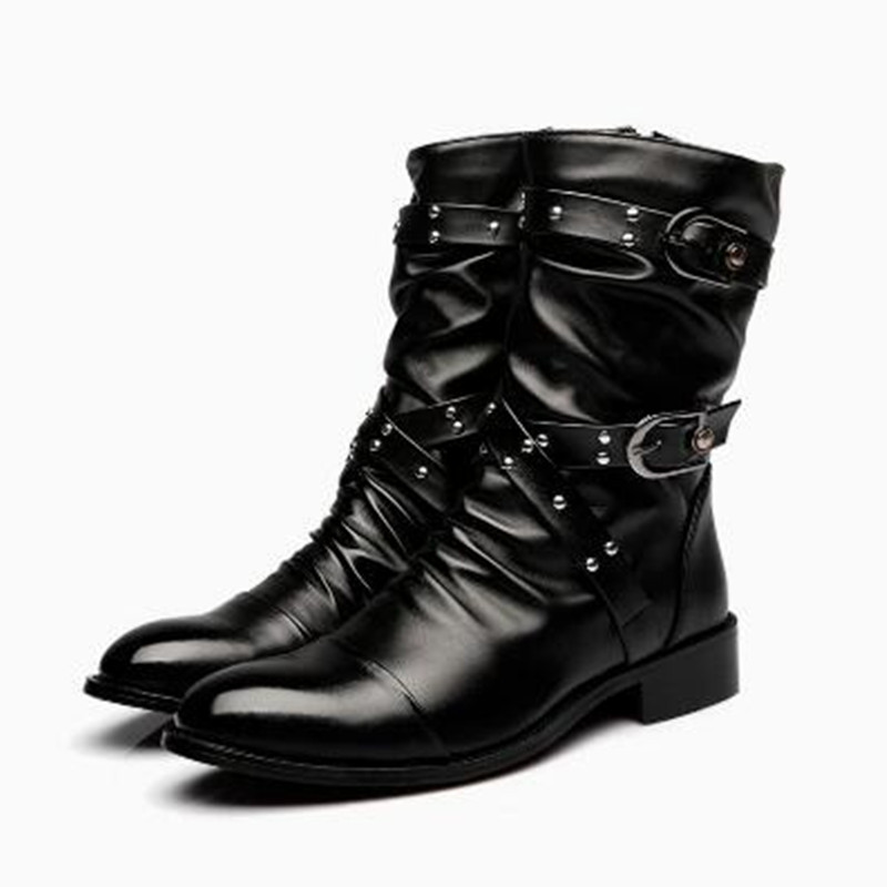 أحذية رجالية أنيقة من الجلد عا - مراجعة Men Shoes Size 46 وسعره
