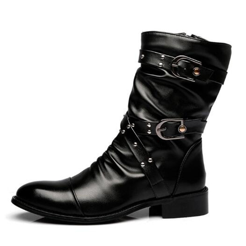 أحذية رجالية أنيقة من الجلد عا - مراجعة Men Shoes Size 46 وسعره