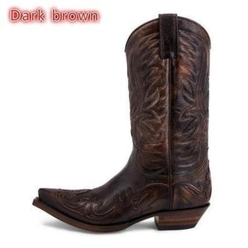 أحذية رعاة البقر الرجالية الجد - مراجعة Men Shoes Size 46 وسعره