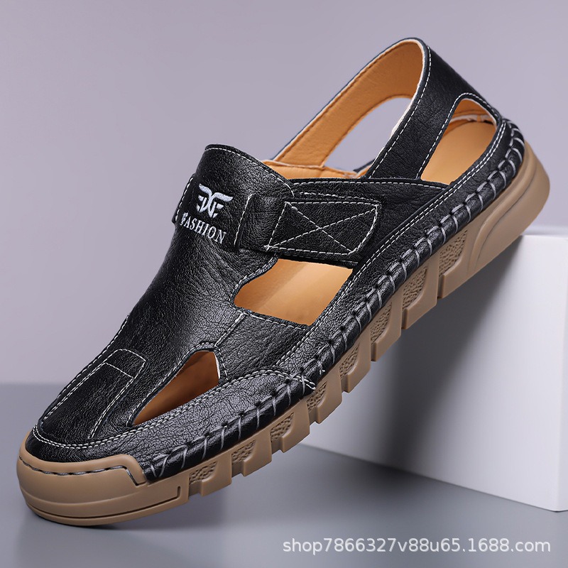 أحذية رجالية صيفية جديدة مصنوع - مراجعة Men'S Shoes With Velcro وسعره