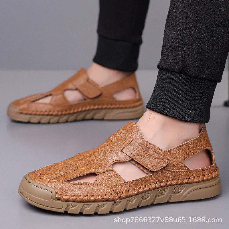 أحذية رجالية صيفية جديدة مصنوع - مراجعة Men'S Shoes With Velcro وسعره