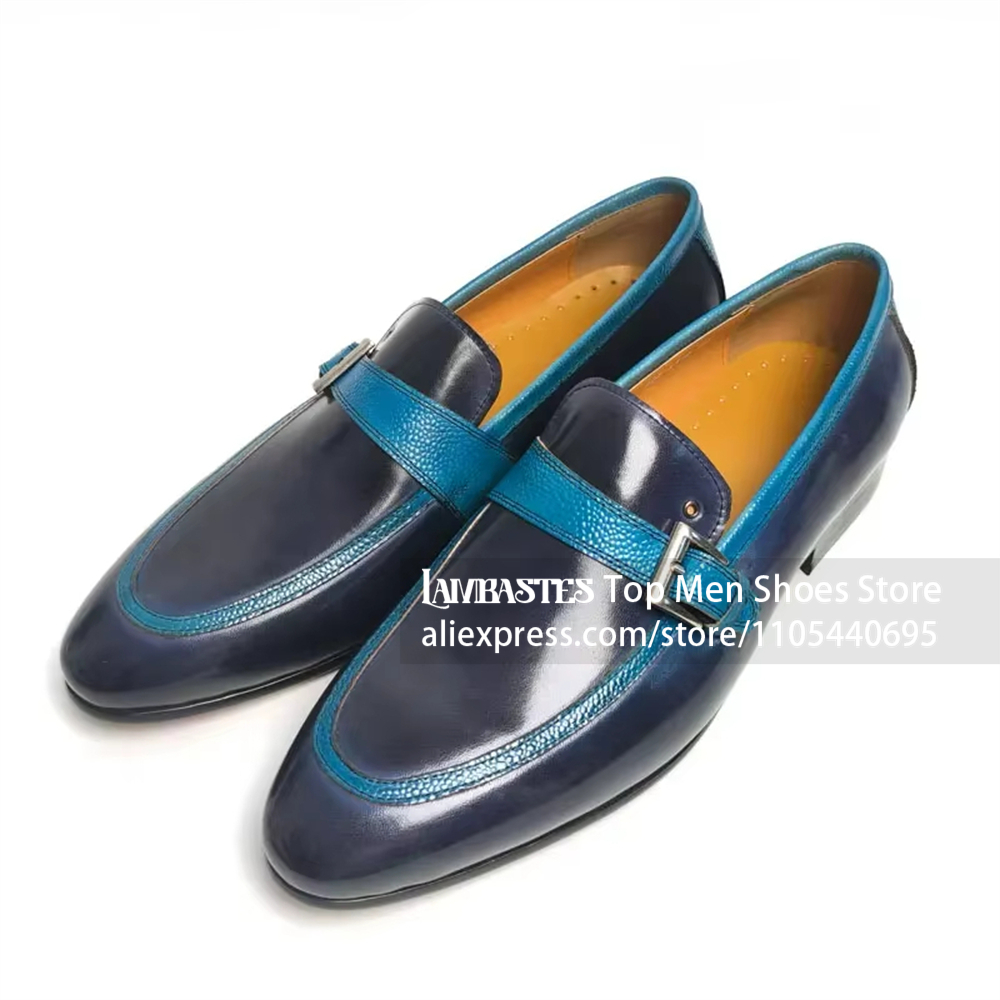 حذاء لوفر رجالي كاجوال للأعمال - مراجعة Men'S Shoes Navy Blue وسعره