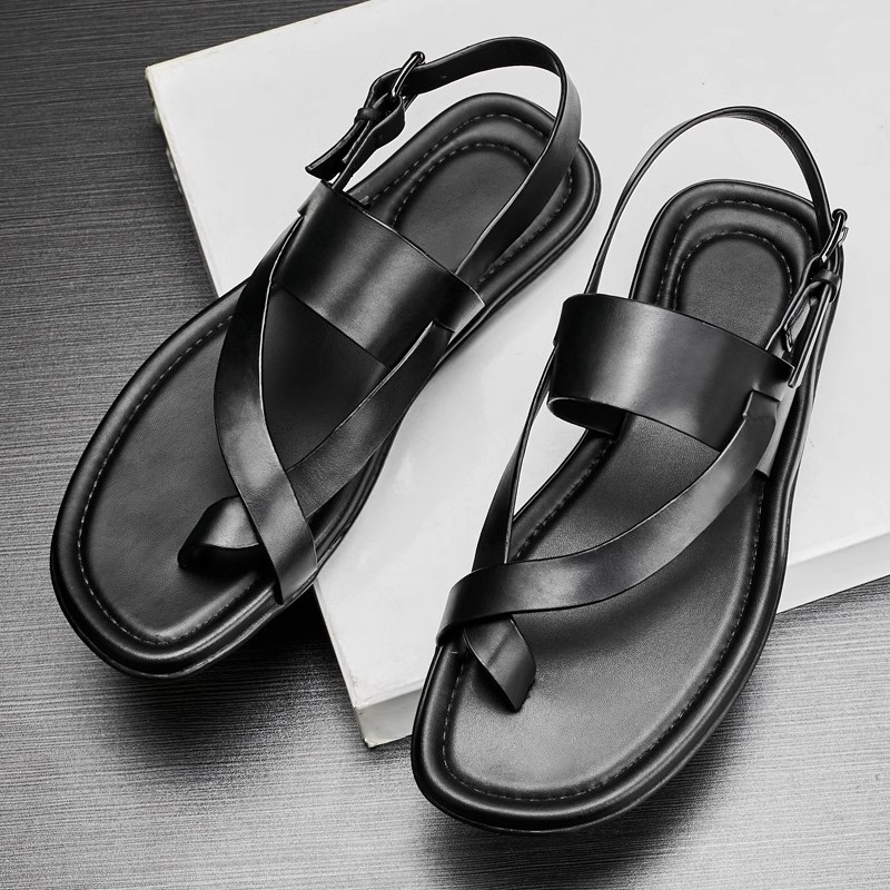 صنادل رجالية من الجلد الطبيعي  - مراجعة Men'S Shoes Size 43 In Us وسعره
