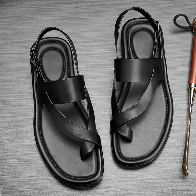 صنادل رجالية من الجلد الطبيعي  - مراجعة Men'S Shoes Size 43 In Us وسعره
