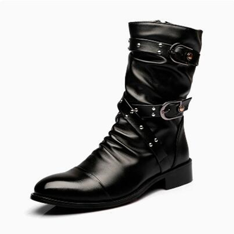 أحذية رجالية أنيقة من الجلد عا - مراجعة Men Shoes Size 46 وسعره